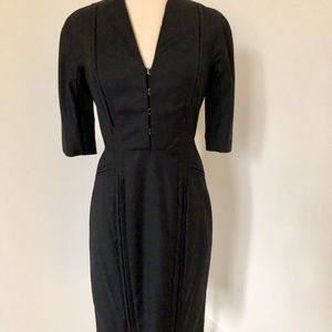 Ports 1961 3/4 Sleeve Midi Dress